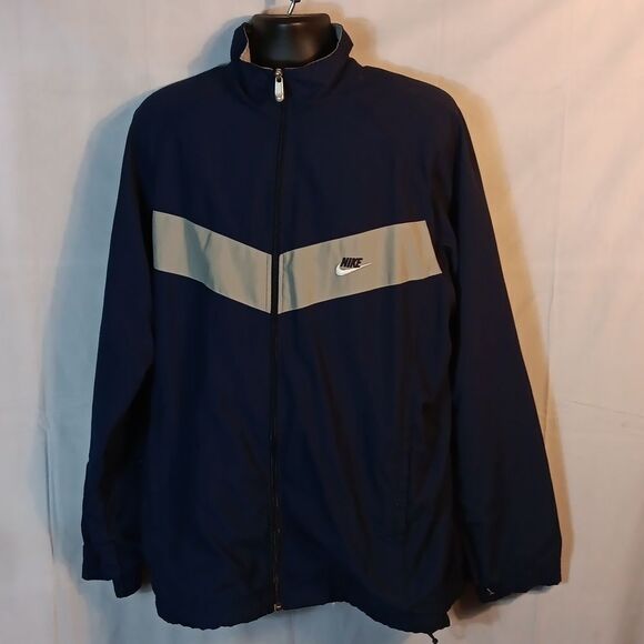 Nike Men's Athletic Full Zip Navy Jacket - Picture 6 of 7